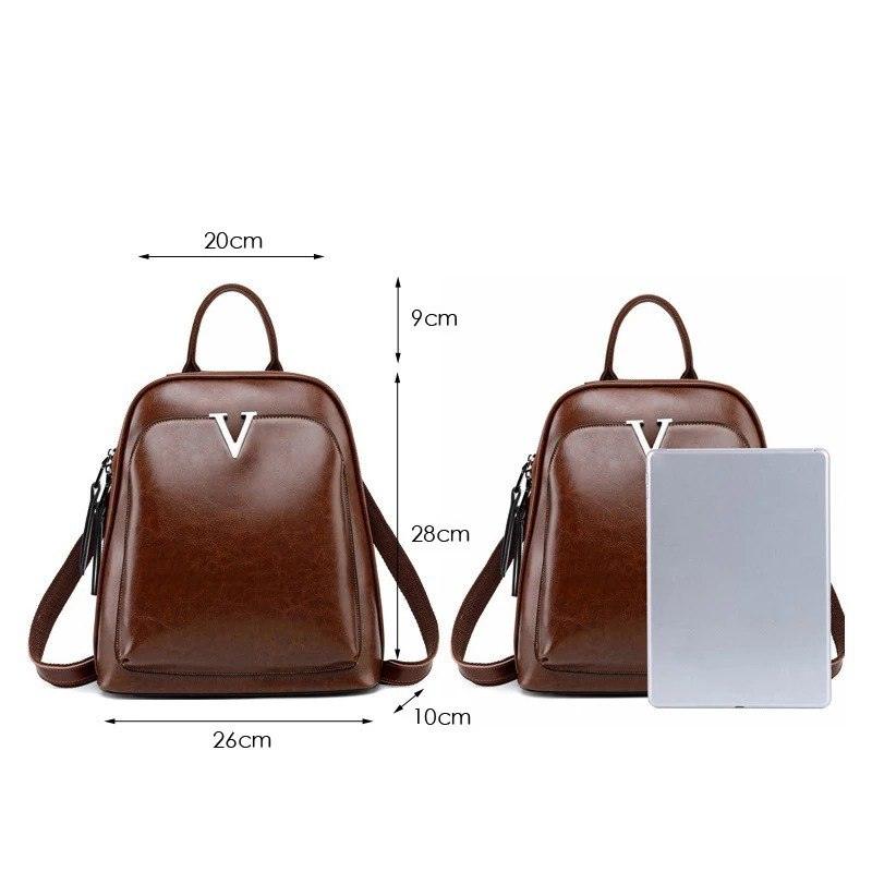 Mochila Feminina em Couro Genuíno Vitória
