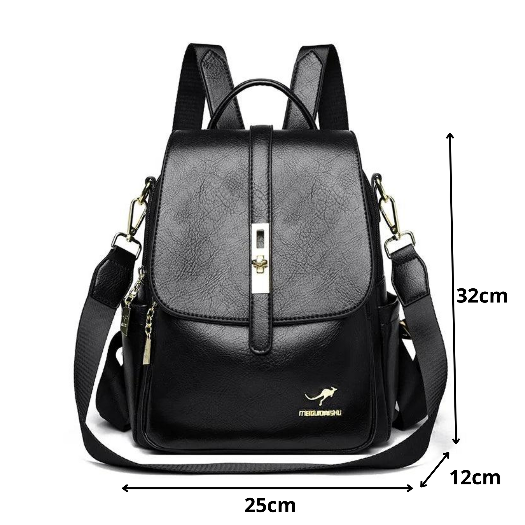 Mochila Feminina em Couro Genuíno Scarlett