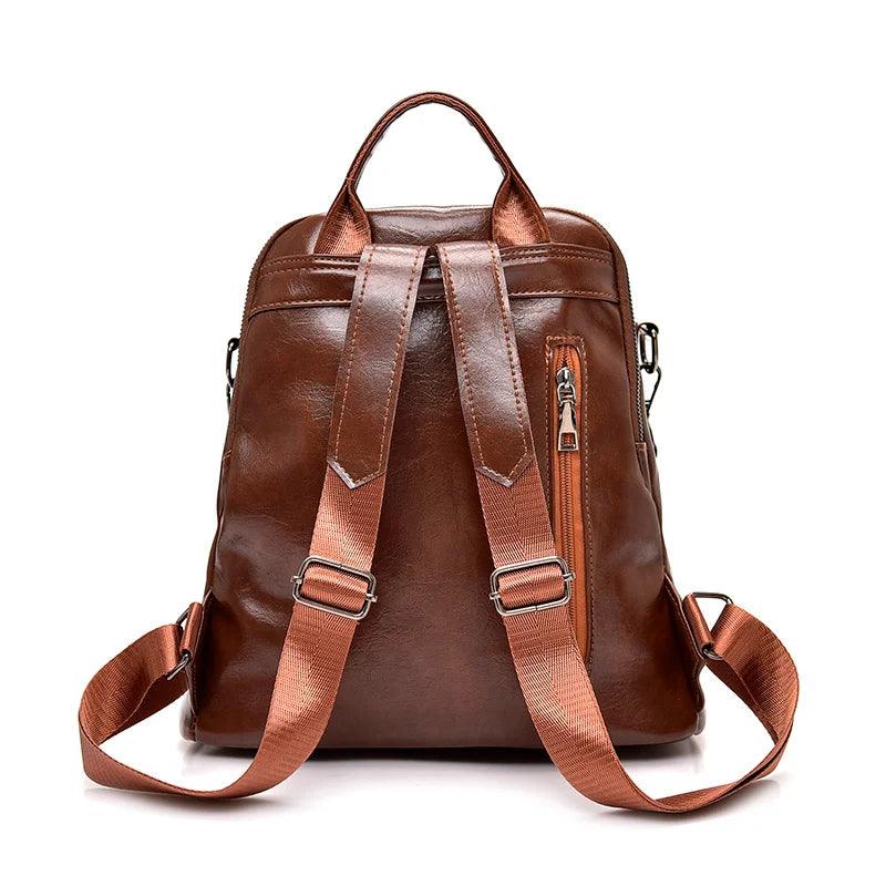 Mochila Feminina em Couro Legítimo - Giselle