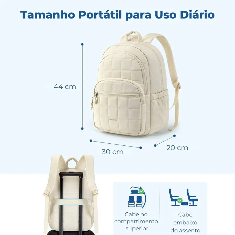 Mochila Feminina Notebook Impermeável Bagsmart