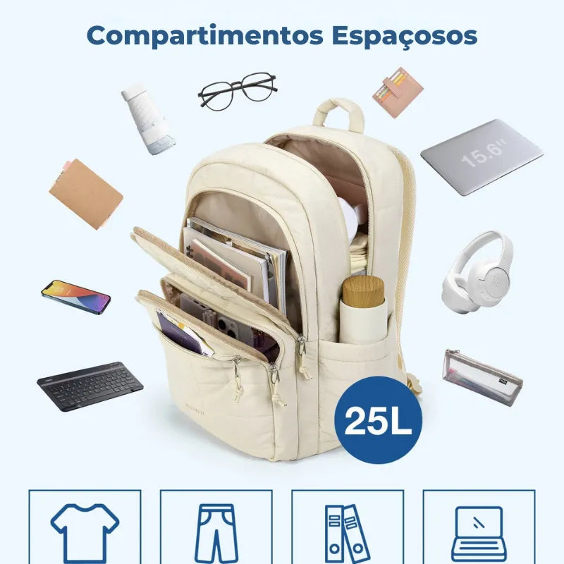Mochila Feminina Notebook Impermeável Bagsmart