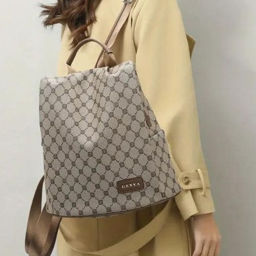 Mochila Feminina Retrô Anti-Furto