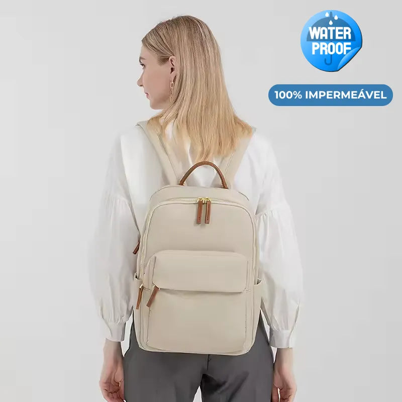 Mochila Impermeável Feminina Notebook Modelo Marcela