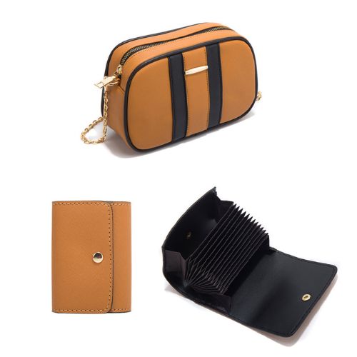 Mochila de Couro Feminina com 2 Bolsas