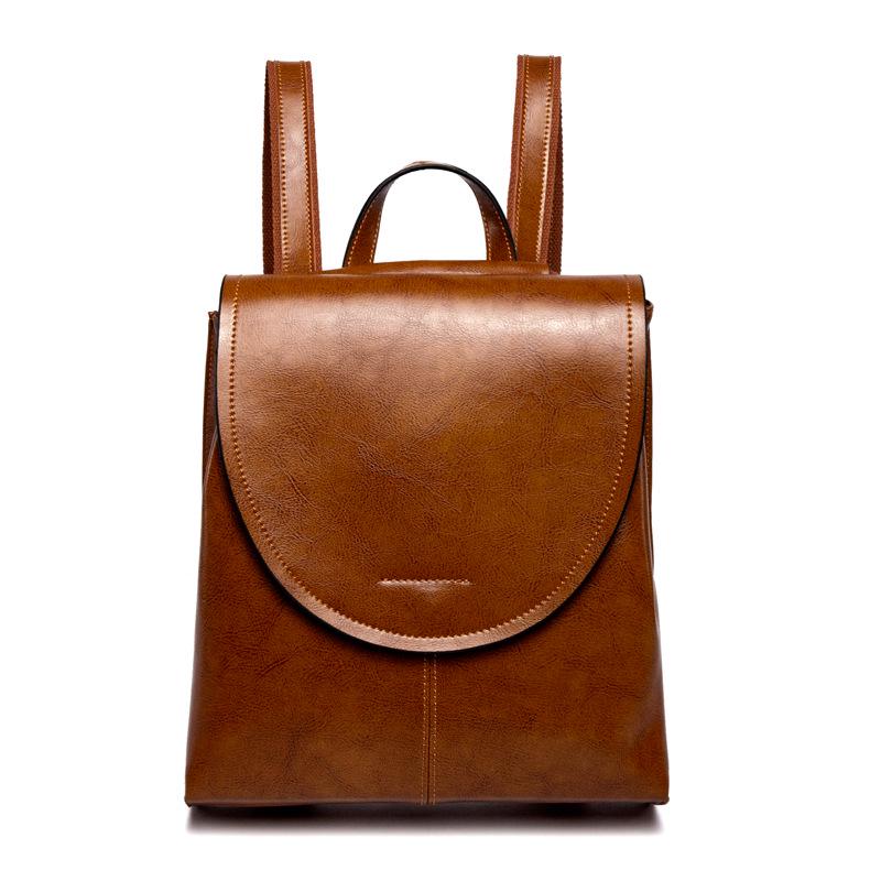 Mochila Feminina em Couro Genuíno Lysa Atemporal