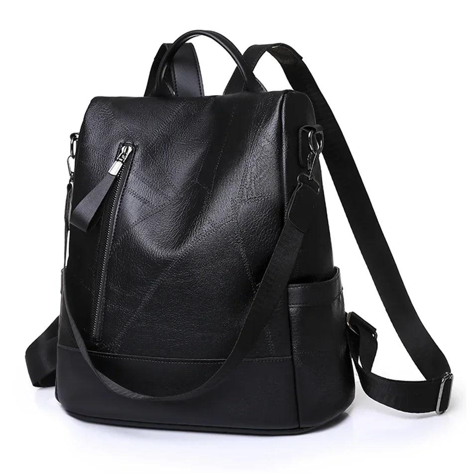 Mochila Feminina em Couro Genuíno Lior