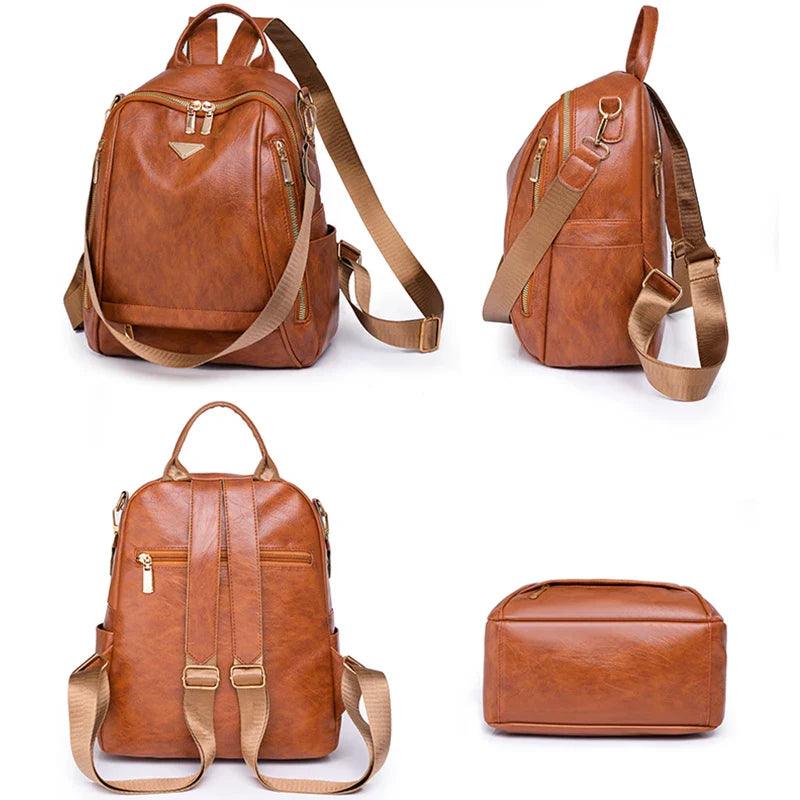 Mochila Feminina em Couro Genuíno Vienna