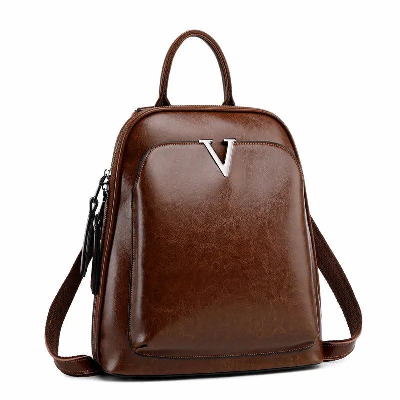 Mochila Feminina em Couro Genuíno Vitória