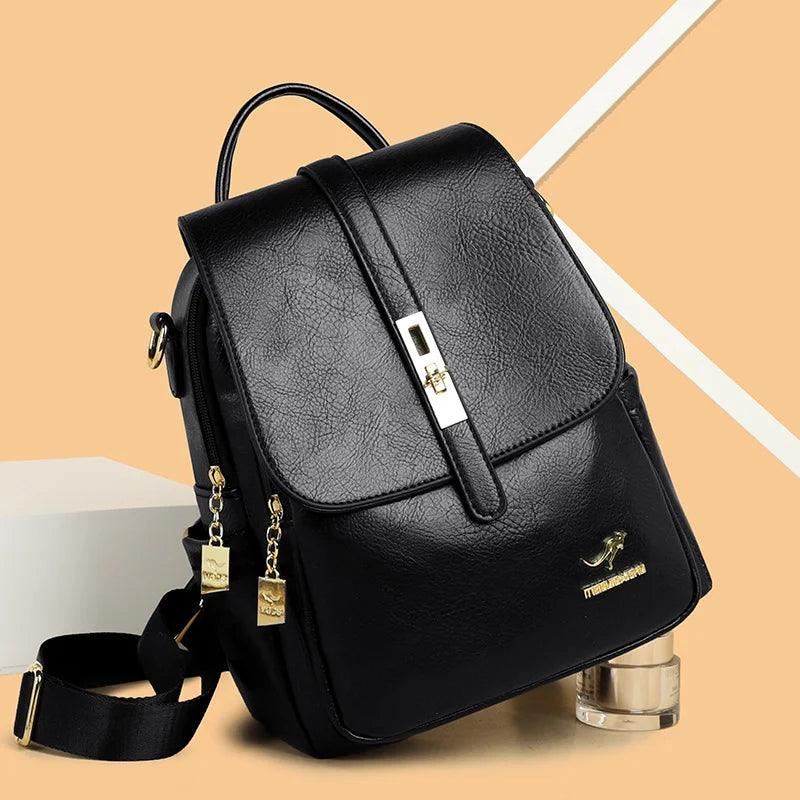 Mochila Feminina em Couro Genuíno Scarlett