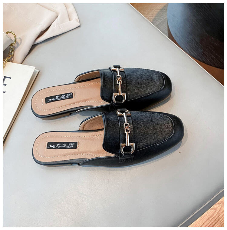 Mocassim Feminino Mule de Couro