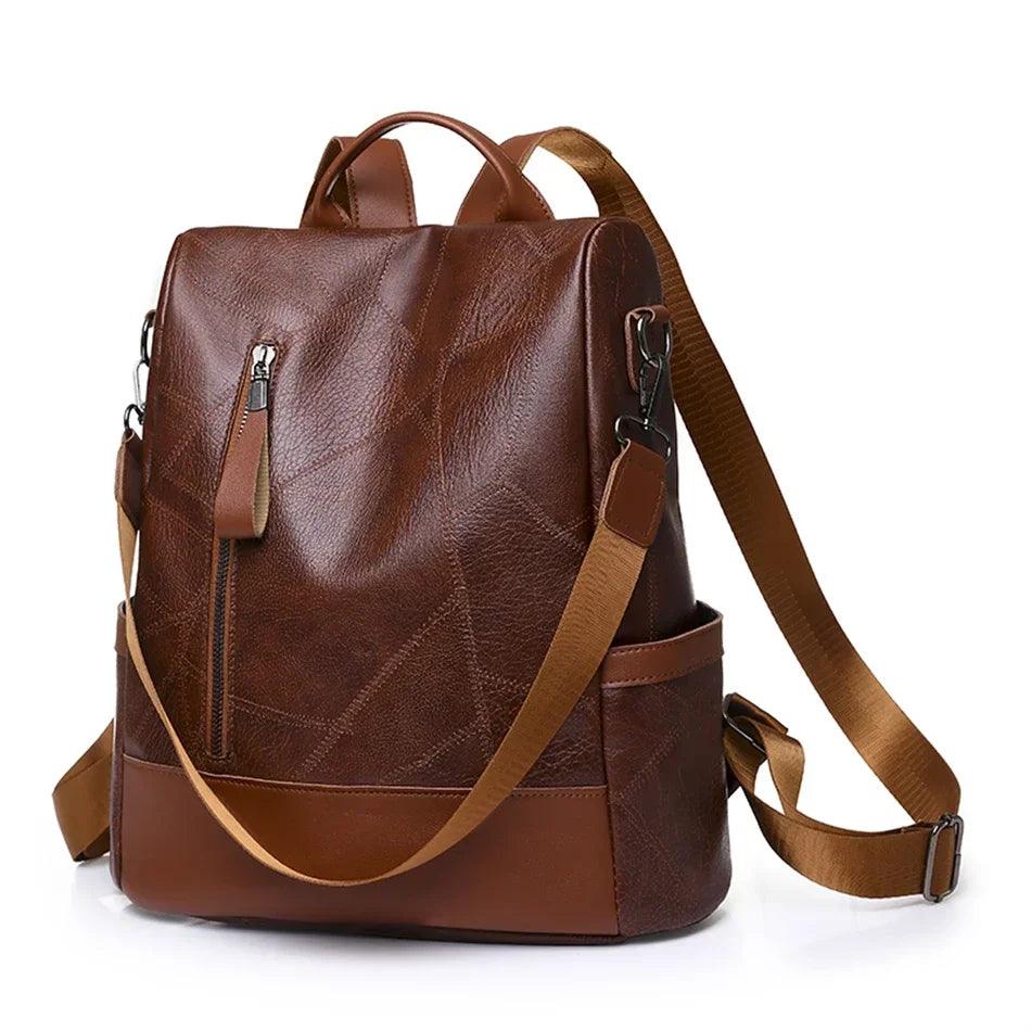 Mochila Feminina em Couro Genuíno Lior