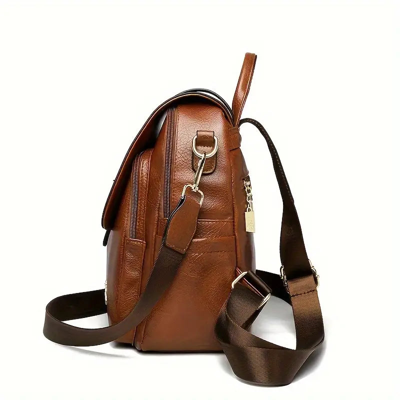 Mochila Feminina em Couro Genuíno Scarlett