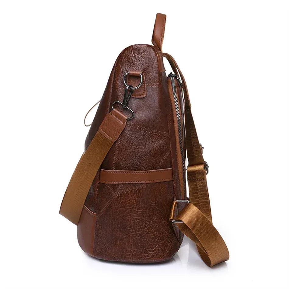 Mochila Feminina em Couro Genuíno Lior