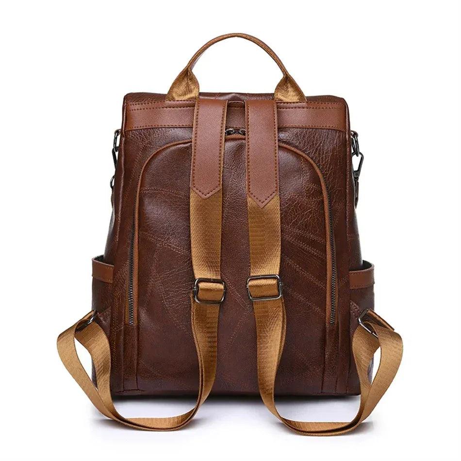 Mochila Feminina em Couro Genuíno Lior