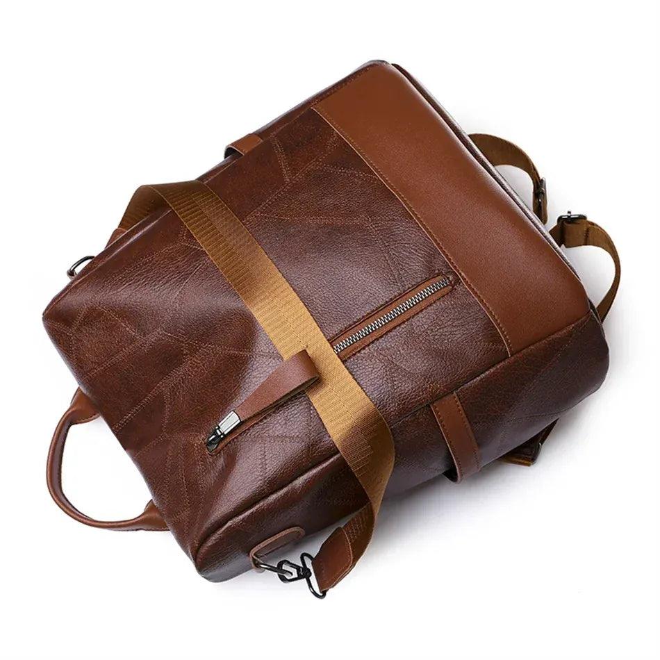 Mochila Feminina em Couro Genuíno Lior