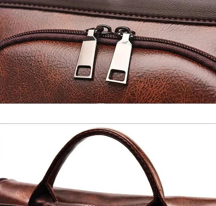 Mochila Feminina em Couro Genuíno Thalia Compacta