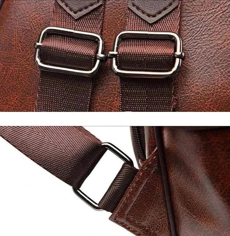 Mochila Feminina em Couro Genuíno Thalia Compacta