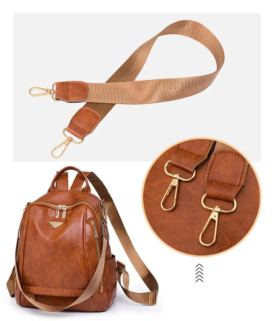 Mochila Feminina em Couro Genuíno Vienna