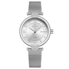 Relógio de Pulso Feminino Quartz com Cristais - Edição Princess
