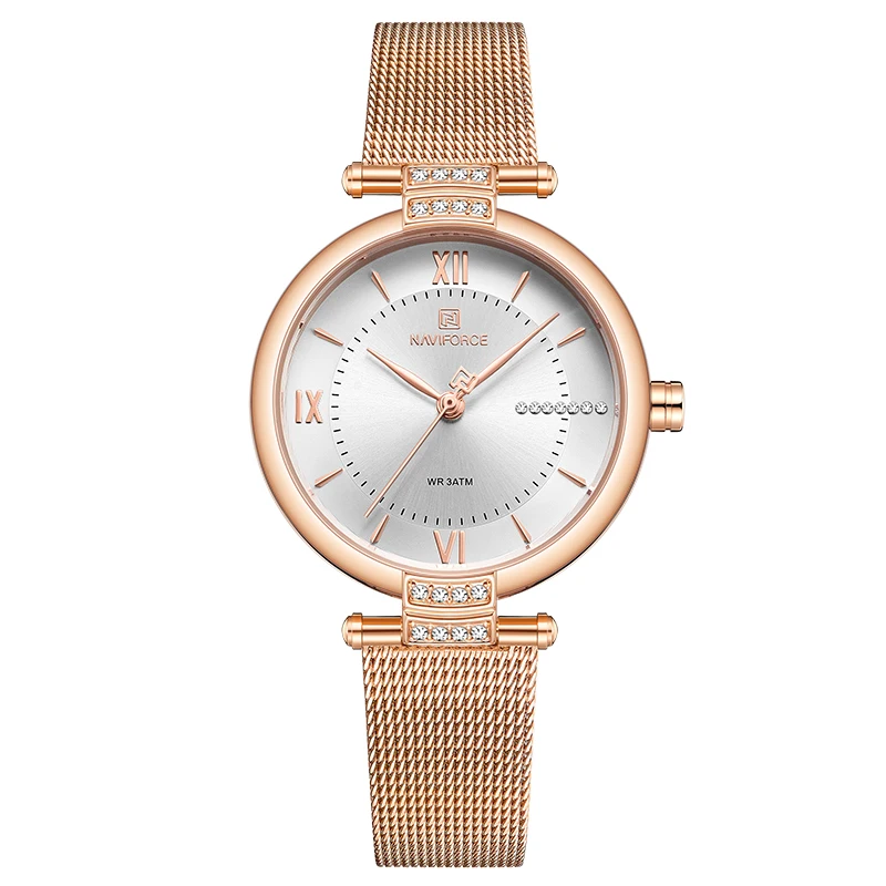 Relógio de Pulso Feminino Quartz com Cristais - Edição Princess