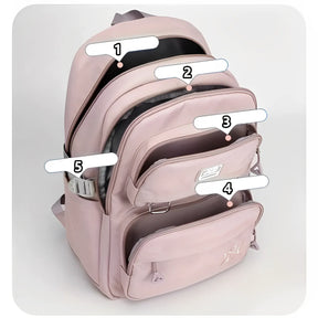Bolsa Mochila Feminina Escolar Grande JLD