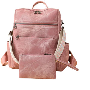 Bolsa Mochila Feminina de Couro Vegano com Alça