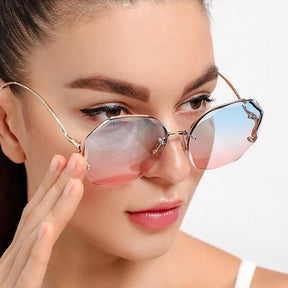 Óculos de Sol Feminino Gradiente - Femory