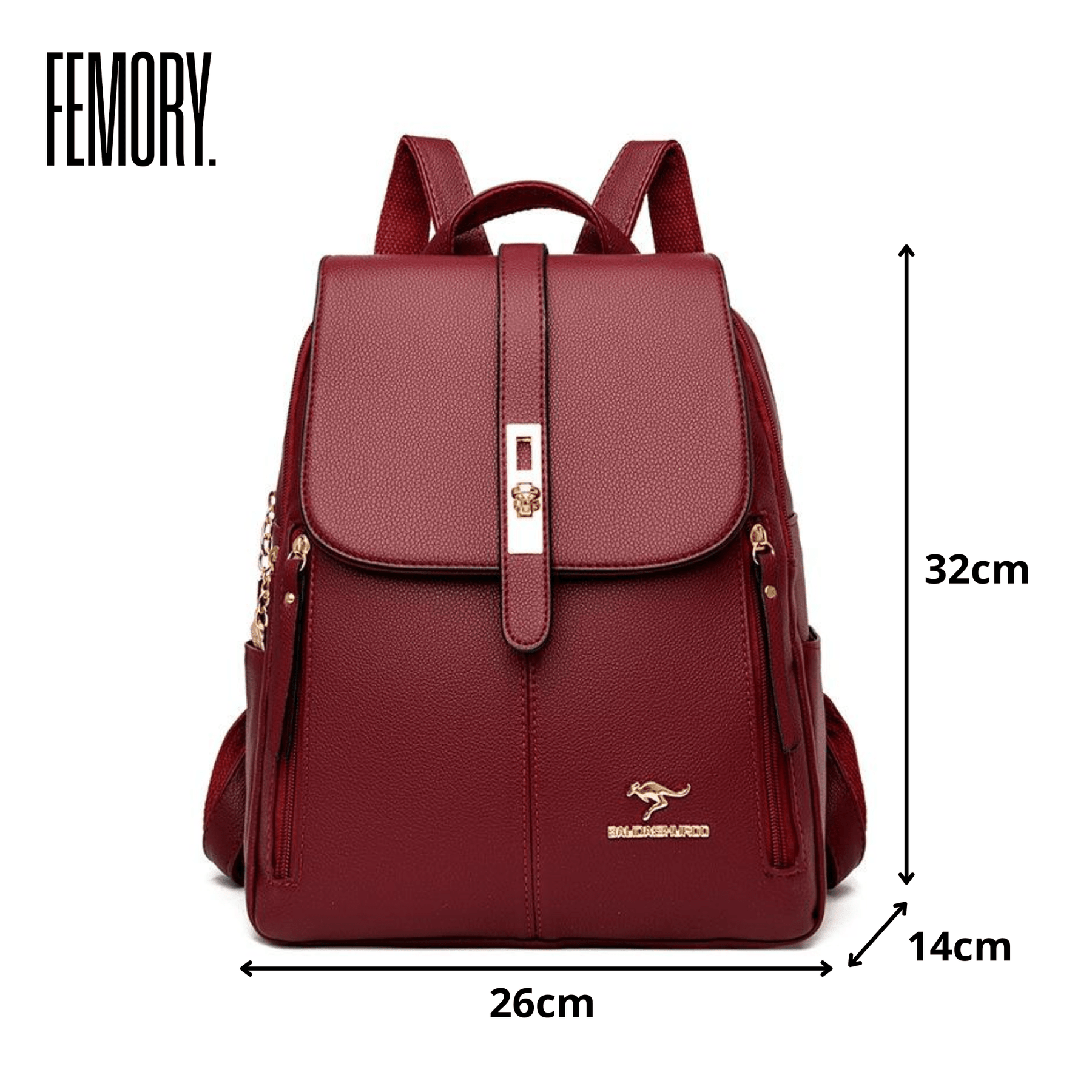Mochila Feminina em Couro Genuíno Camille