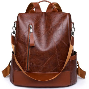 Mochila Feminina em Couro Genuíno Lior