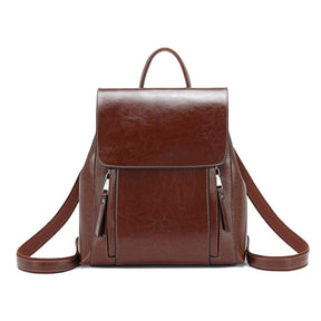 Mochila Feminina em Couro Genuíno Lygia - Modelo Exclusivo
