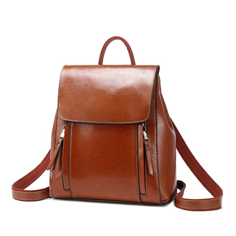 Mochila Feminina em Couro Genuíno Lygia - Modelo Exclusivo
