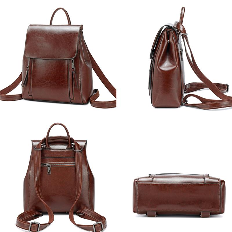Mochila Feminina em Couro Genuíno Lygia - Modelo Exclusivo