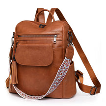 Mochila Feminina em Couro Genuíno Léa Compacta