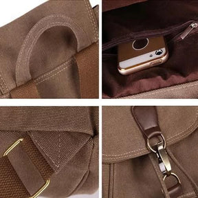 Mochila Feminina Escolar de Algodão