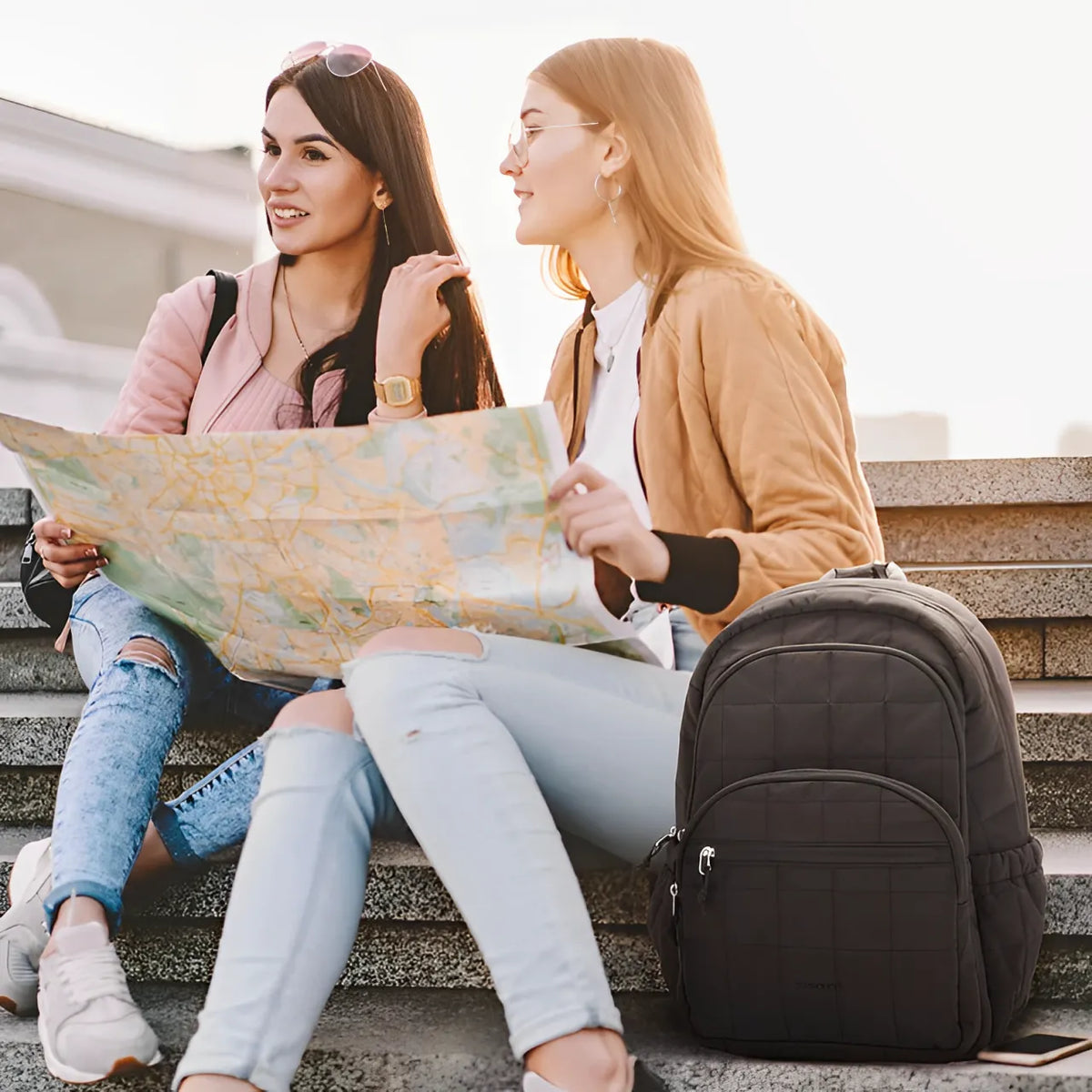 Mochila Feminina Notebook Impermeável Bagsmart