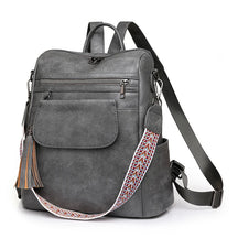 Mochila Feminina em Couro Genuíno Léa Compacta