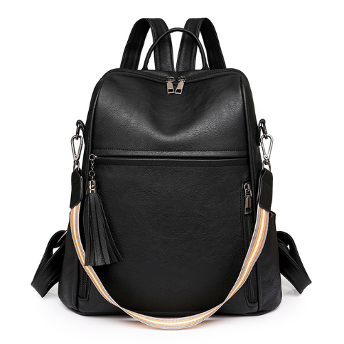 Mochila de Couro Feminina Larga Capacidade