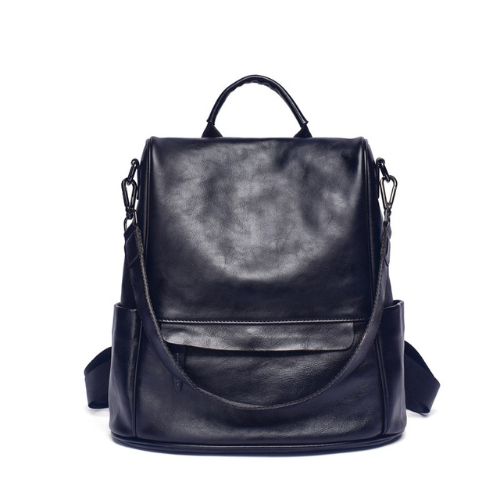 Mochila de Couro Feminina Retrô