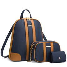 Mochila de Couro Feminina com 2 Bolsas