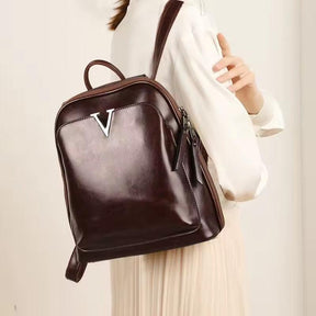 Mochila Feminina em Couro Genuíno Vitória
