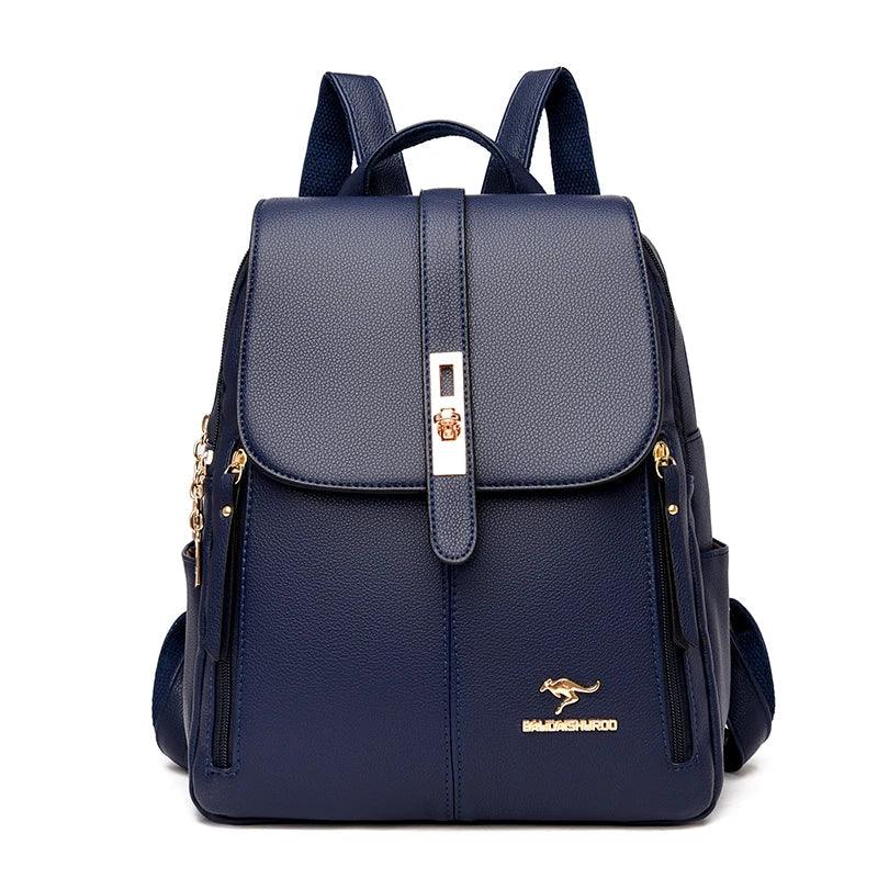 Mochila Feminina em Couro Genuíno Camille