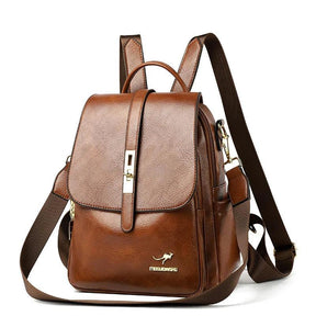 Mochila Feminina em Couro Genuíno Scarlett