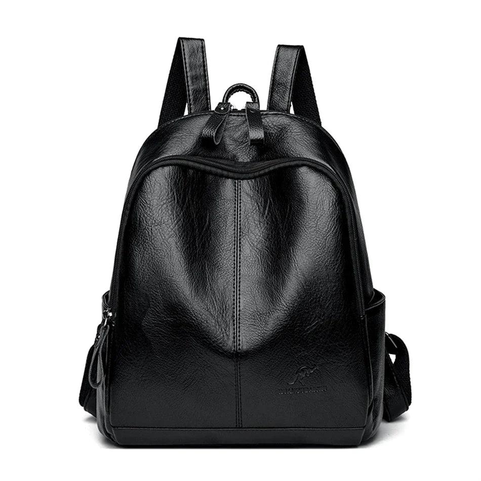 Mochila Feminina Nayla em Couro Genuíno – Moderna, Espaçosa e Resistente