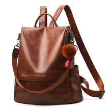 Mochila Feminina em Couro Genuíno Thalia Compacta