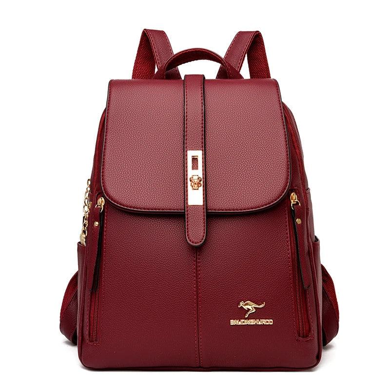 Mochila Feminina em Couro Genuíno Camille