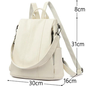 Mochila Feminina em Couro Legítimo com Alça - Elowen