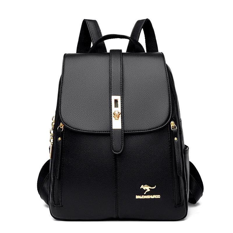 Mochila Feminina em Couro Genuíno Camille