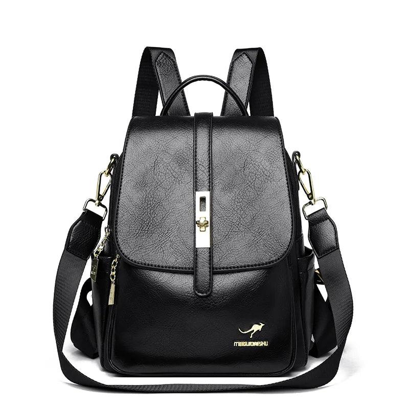 Mochila Feminina em Couro Genuíno Scarlett