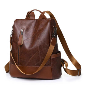Mochila Feminina em Couro Genuíno Lior