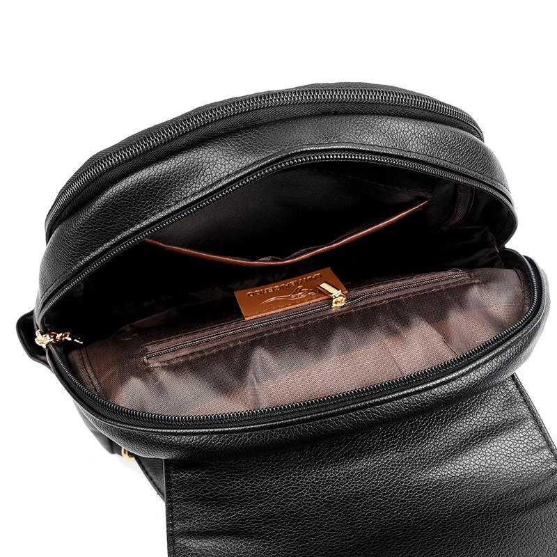 Mochila Feminina em Couro Genuíno Camille